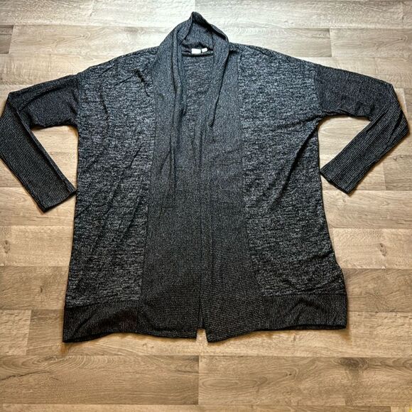 GAP Long Cardigan Sweater. Black/Gray. XL Tall. Super soft! Warm. - Picture 1 of 5